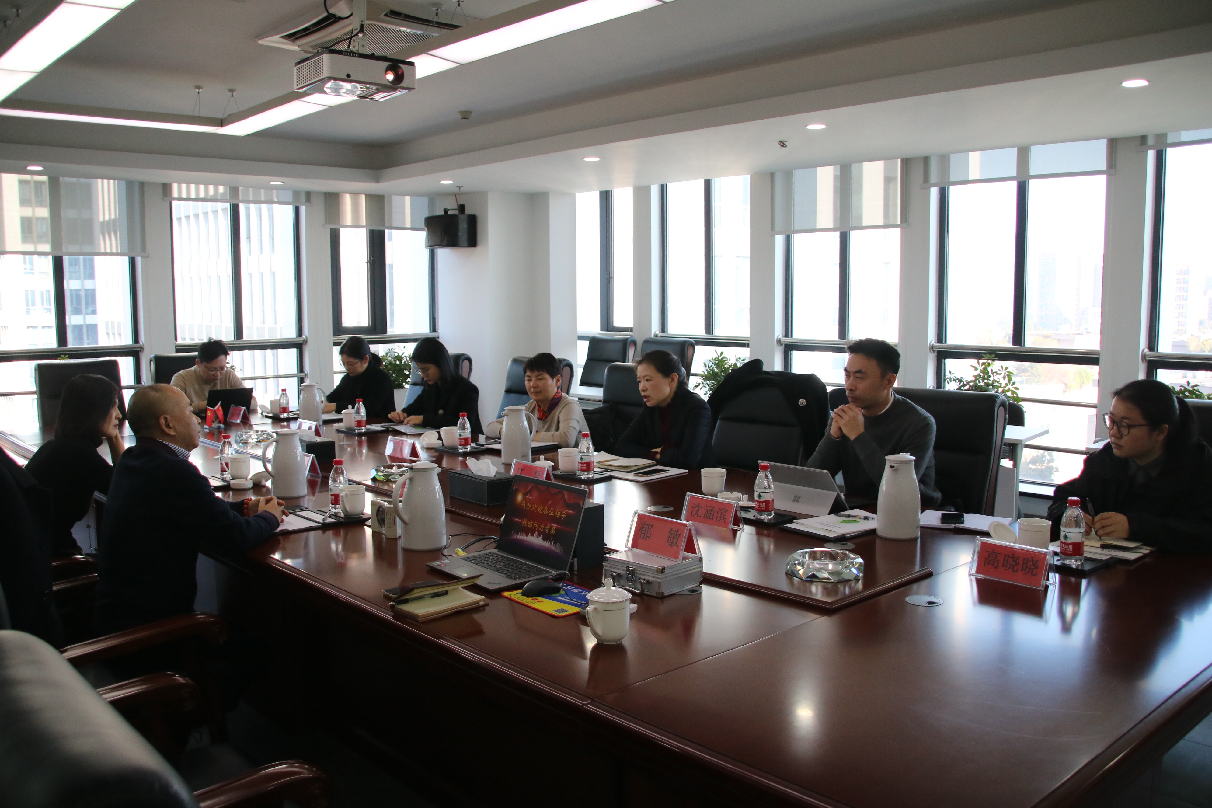 杭州城西科创大走廊科技金融服务联盟江旻秘书长走进问源环保调研座谈